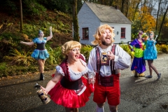 19/11/2018 
Marie O'Donovan, Angela Newman, Darragh Keating, David Peare, and Leah Wood; The Cast of Chattyboo Productions' Hansel and Gretel, the 2018 Adult Panto, which runs on Tuesday to Sunday nights at 8.30pm from Dec 1st - Jan 5th at An Spailpín Fánach, Cork.
For more info go to www.chattybooproductions.com
Picture: Michael O'Sullivan /OSM PHOTO